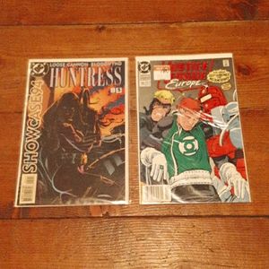 Two bagged and boarded DC comic books